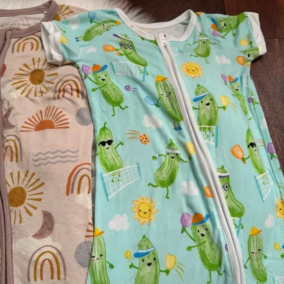 Little Sleepies Bundle of Four Shorty Zippy Size 12-18 Months - Picture 4 of 5